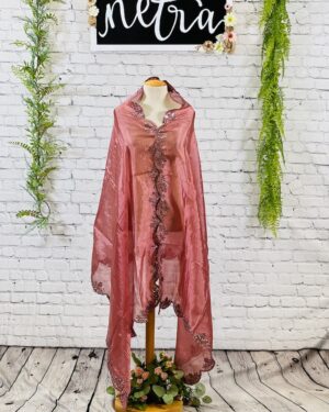 Satin Silk hand work Dupatta