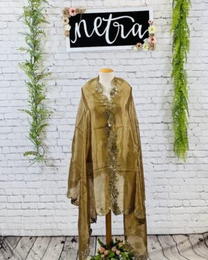 Satin Silk hand work Dupatta