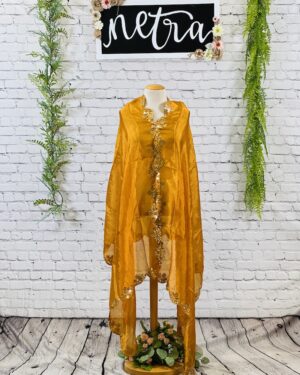 Satin Silk hand work Dupatta