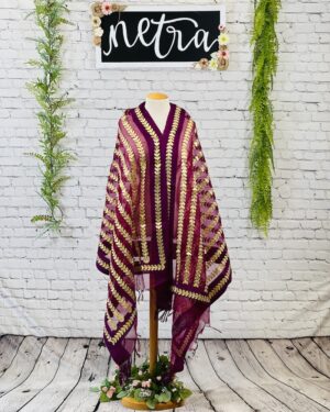 Net gota work dupatta