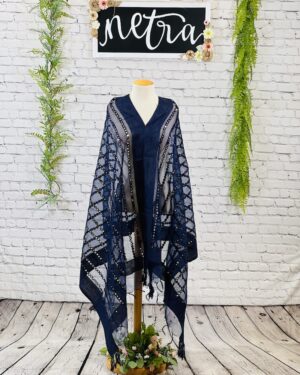 Net mirror work dupatta