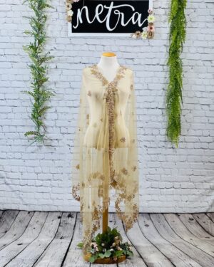 Gold hand work Dupatta