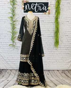 Beautiful gota embroidered kurta set with dupatta Size 40