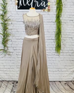Crop top and Sharara outfit Size 38-Size 40