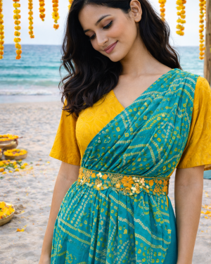 Cape style drape outfit with trousers Size 38-40