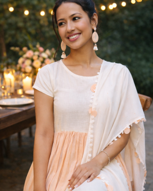 Designer Indowestern Top and trouser with dupatta Size 40 Large