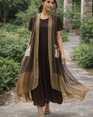 Designer Indowestern tunic outfit Size 36 Small