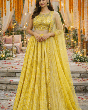 Hand embroidered lehenga Size 38