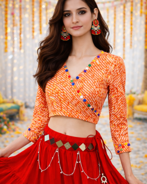 Crop Top and Skirt Lehenga Size 38 Medium