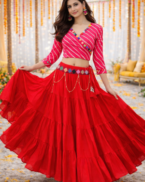 Crop Top and Skirt Lehenga Size 38 Medium