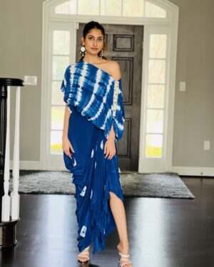 Satin Silk crop top and cowl skirt outfit Available Size 38