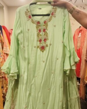 Beautiful Kurta gharara set with gota embroidery details Size 42