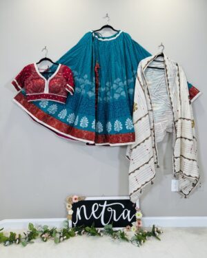 Beautiful Ethnic Print Chania Choli Size 38-42 (9 meter flare)