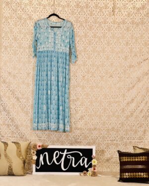 Beautiful Lucknowi Maxi dress Size 2XL 44