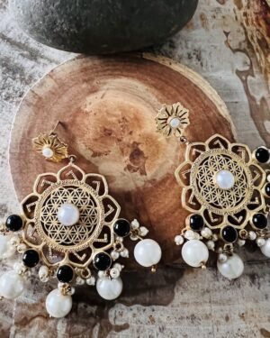 Contemporary Gold Earrings
