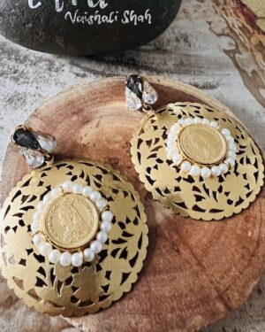 Contemporary Gold Earrings