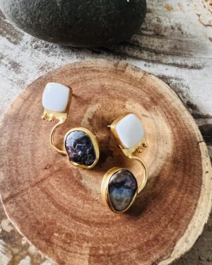 Contemporary Gold Earrings