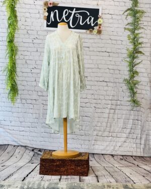 Beautiful Foil print Tunic  One Size (fits upto size 48)