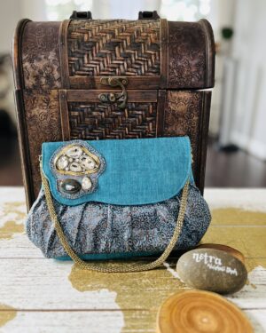 Beautiful Clutch with stone and beads