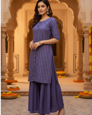 Georgette Two Piece Gharara Suit Size 38