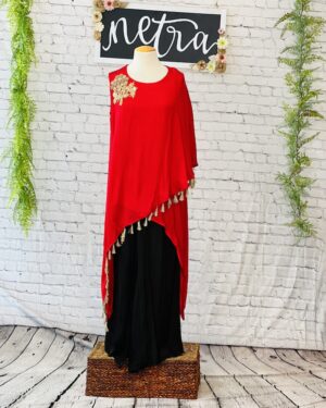 Indowestern Top and Palazzo suit Available size 42