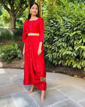 Designer Indowestern Drape style outfit Size 38 Medium