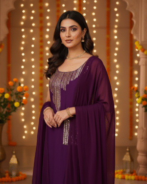 Indowestern Sleeveless Palazzo Suit Available size 38