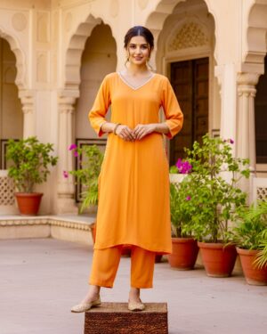 Indowestern Sequins border trouser suit Available size 40