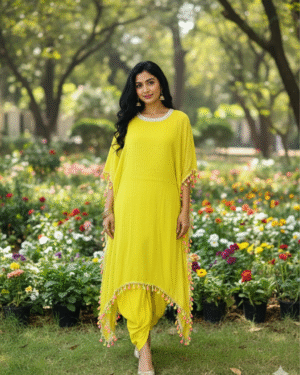 Indowestern Kaftan with Dhoti Outfit Available size 36