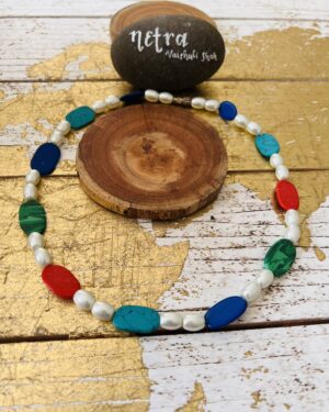 Ethnic beaded necklace