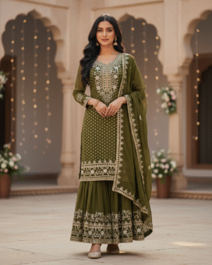 Beautiful gota embroidered kurta set with dupatta Size 40