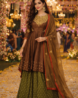 The New Vintage Nizam Handembroidery Palazzo Suit Size 42