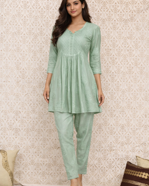 Beautiful Lucknowi Co Ord Set Size 42 XLarge