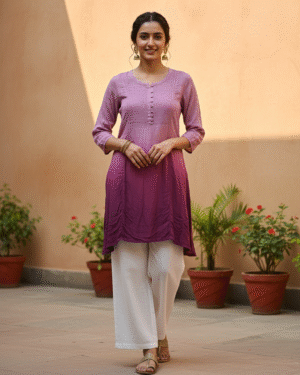 Beautiful Lucknowi short top Size 44 2XL