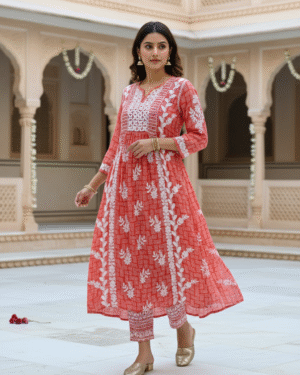 Beautiful Lucknowi Kurta size 40 Large