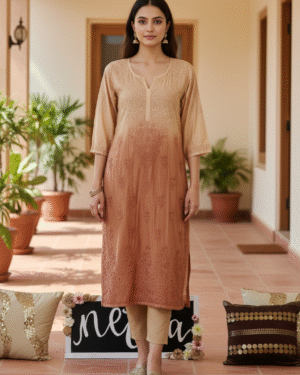 Beautiful Lucknowi Kurta Size 40 Large
