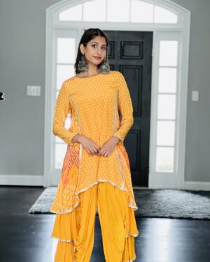Indowestern Dhoti set Available size 38