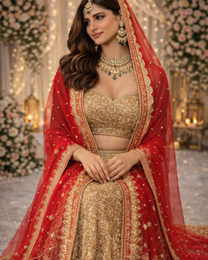 Sada Saubhagyawati Bhav Wedding Dulhan  Dupatta