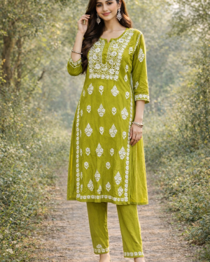 BeautifulLucknowi Co ord Suit in Mul Cotton Size 46 3XL