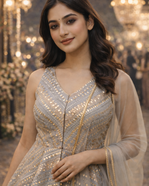 Three piece crop top skirt and Dupatta set size 40 Large