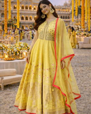 Beautiful Gota work Gown Size 40 Large