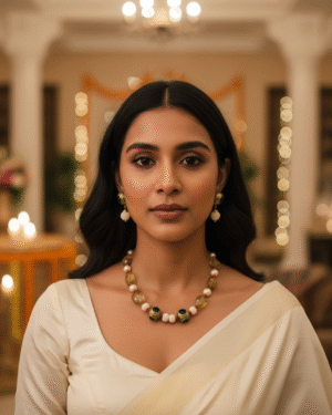 Traditional Jadau semi precious Necklace set